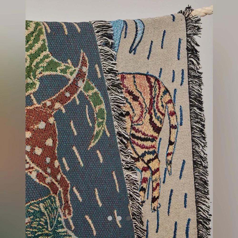 Free People x Olivia Wendel Dog Throw Blanket 🐾 Exclusive Limited Edition NWT